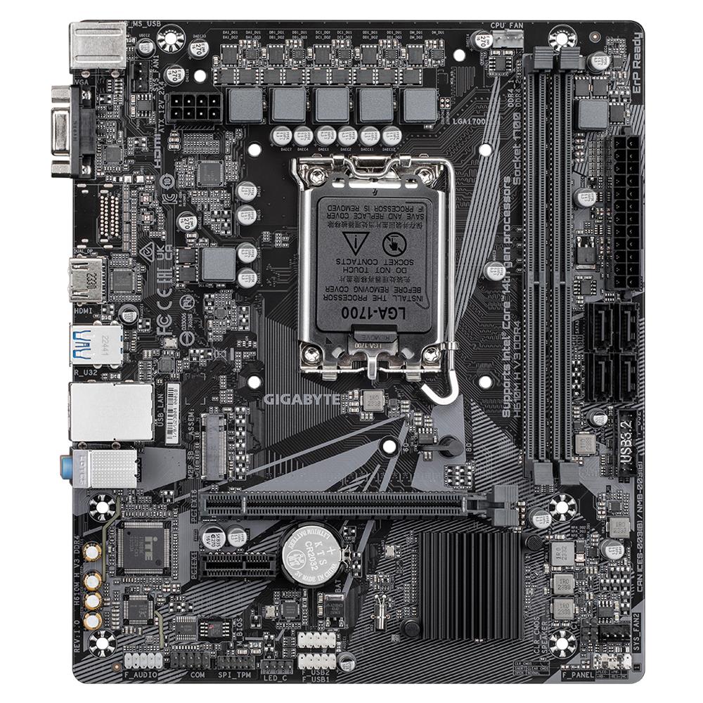 Mainboard|GIGABYTE|Intel H610|LGA1700|Micro-ATX|Memory DDR4|Memory slots...