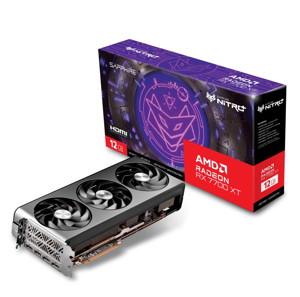 Videokaart|SAPPHIRE|AMD Radeon RX 7700 XT|12 GB|GDDR6|192 bit|PCIE 4….