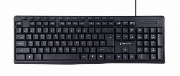 Klaviatuur MULTIMEDIA USB ENG/BLACK KB-UM-107 GEMBIRD