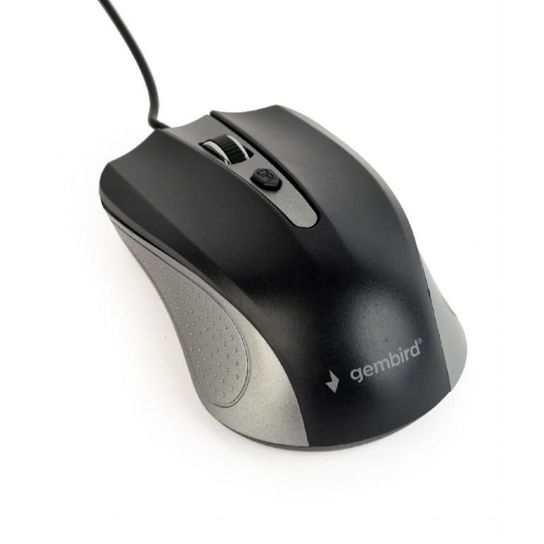 MOUSE USB OPTICAL GREY/BLACK/MUS-4B-01-GB GEMBIRD