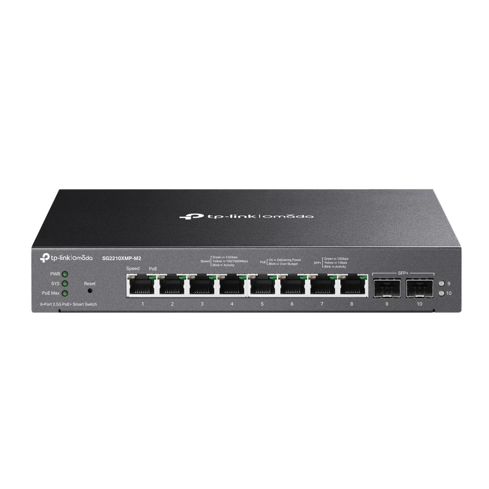 Switch|TP-LINK|Type L2|Desktop/pedestal|8×2.5GbE|2xSFP+|PoE+ ports ...