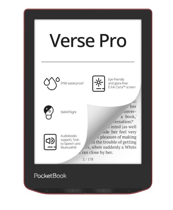 E-Reader|POCKETBOOK|Verse Pro|6″|1072×1448|1xUSB-C|Juhtmevaba L...