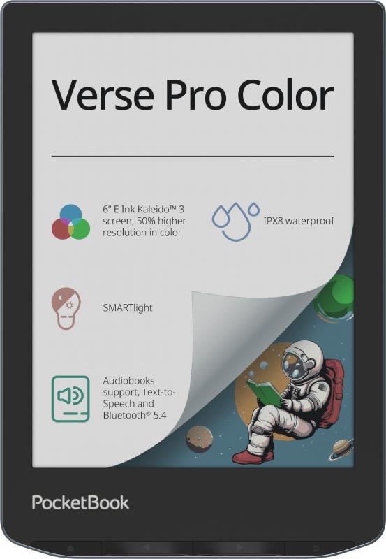 E-Reader|POCKETBOOK|Verse Pro Color|6″|1072×1448|1xUSB-C|Wire...