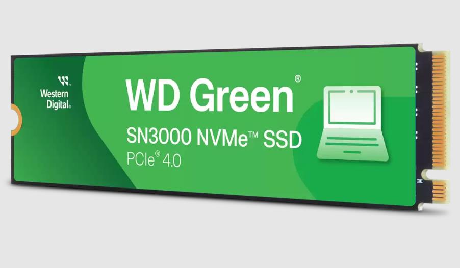 SSD|WESTERN DIGITAL|Green|500GB|M.2|PCIe Gen4|NVMe|Write speed 4100 MByt...