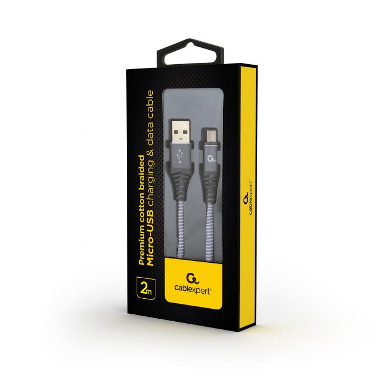 KAABEL USB2 TO MICRO-USB 2M/CC-USB2B-AMMBM-2M-WB2 GEMBIRD