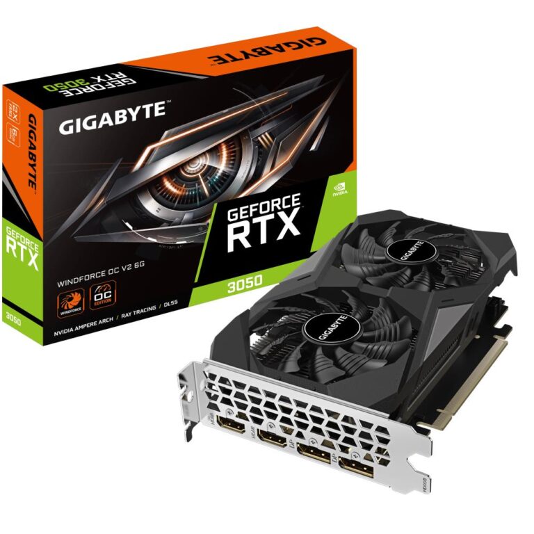 Graphics Card|GIGABYTE|NVIDIA GeForce RTX 3050|6 GB|GDDR6|96 bit|PCIE 4....