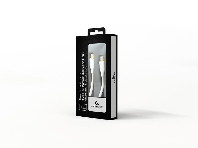 KAABEL USB-C 1.5M PREMIUM WHITE/CC-USB2S-CMCM-1.5M-W GEMBIRD