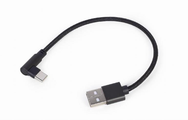 CABLE USB2 TO USB-C ANGLED/CC-USB2-AMCML-0.2M GEMBIRD