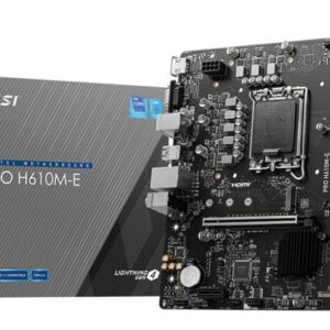 Emaplaat|MSI|Intel H610|LGA1700|Micro-ATX|Memory DDR5|Memory slots 2|1x...