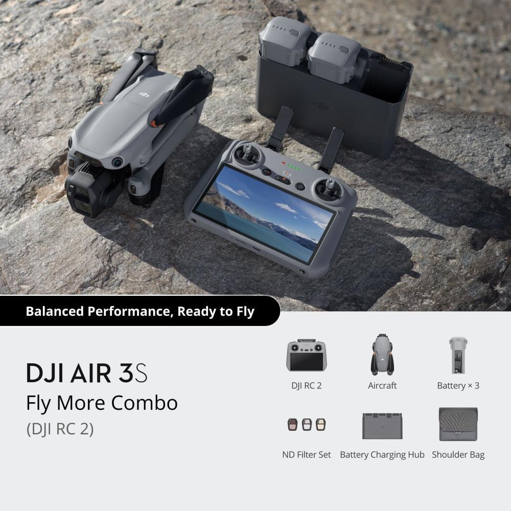 Drone|DJI|Air 3S Fly More Combo (DJI RC 2)|Consumer|CP.MA.00000816.03