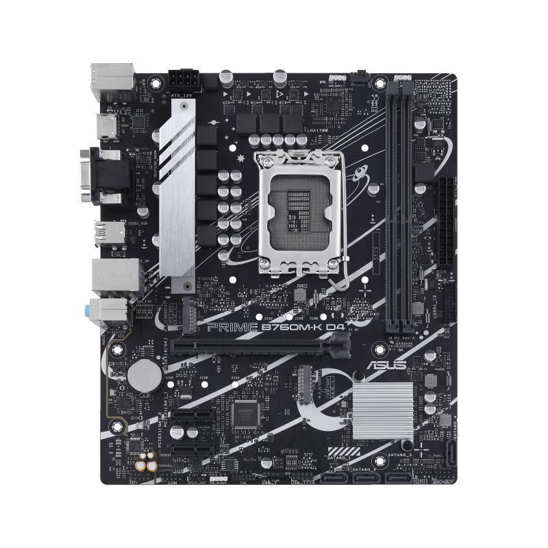 Mainboard|ASUS|Intel B760 Express|LGA1700|Micro-ATX|Memory DDR4|Memory s...