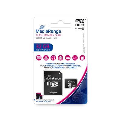 MEMORY MICRO SDHC 32GB C10/W/ADAPTER MR959 MEDIARANGE