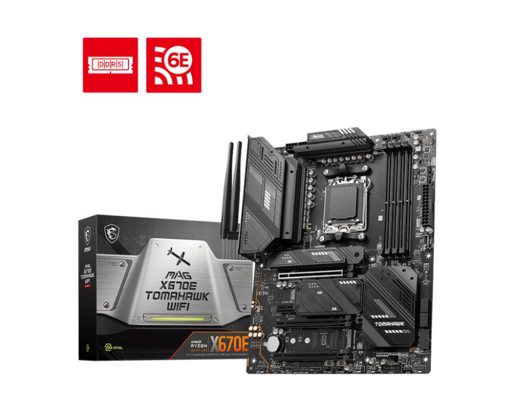 Emaplaat|MSI|AMD X670|SAM5|ATX|Memory DDR5|Memory slots 4|1xPCI-Express&...