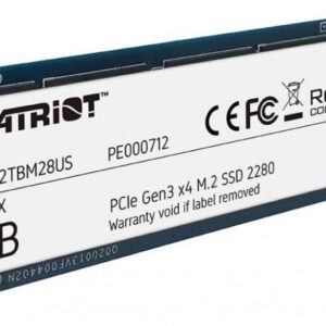 SSD|PATRIOT|P300|2TB|M.2|PCIE|NVMe|QLC|Write speed 1650 MBytes/sec|Read speed 2100 MBytes/sec|3.8mm|TBW 960 TB|P300P2TBM28