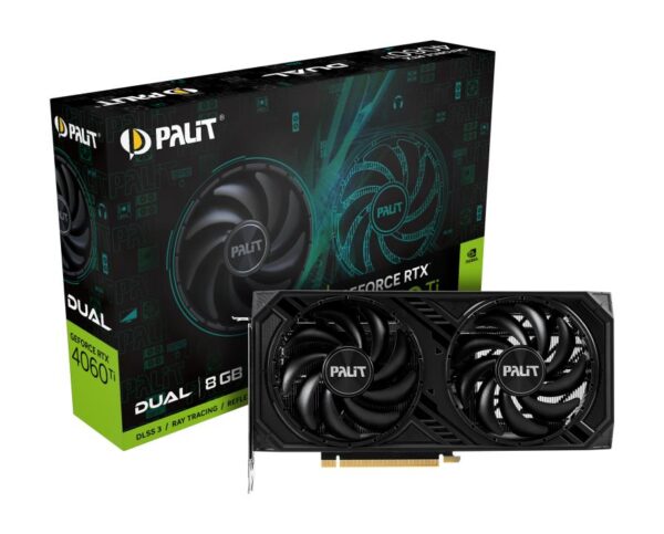 Videokaart|PALIT|NVIDIA GeForce RTX 4060 Ti|8 GB|GDDR6|128 bit|PCIE 4...