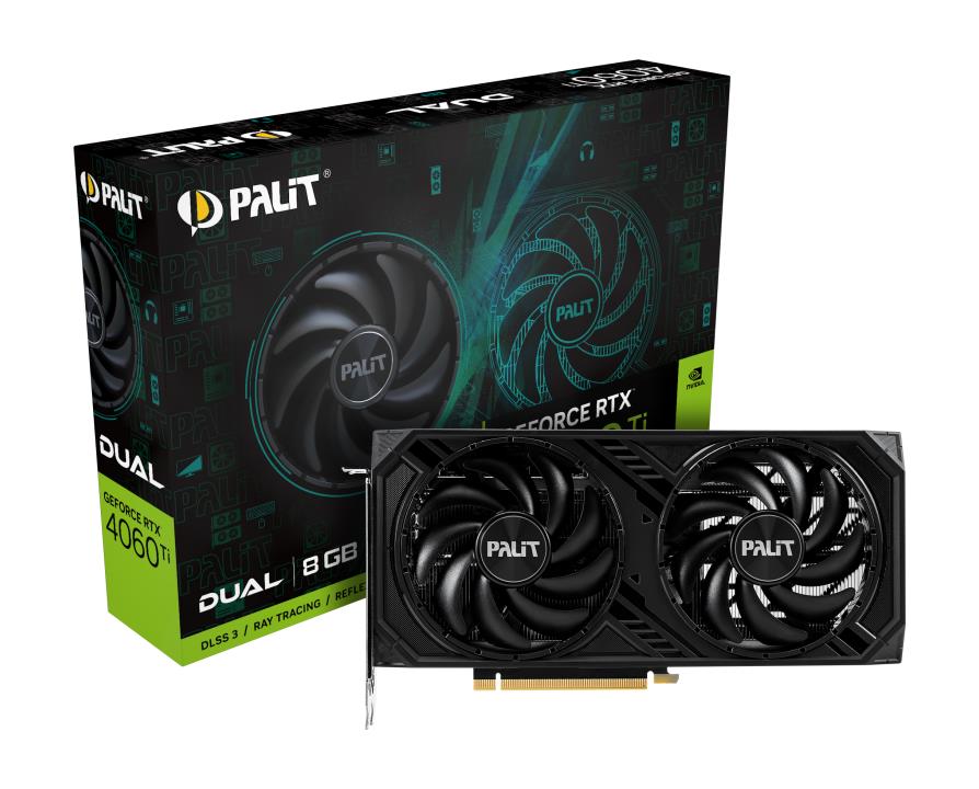 Videokaart|PALIT|NVIDIA GeForce RTX 4060 Ti|8 GB|GDDR6|128 bit|PCIE 4&#8...