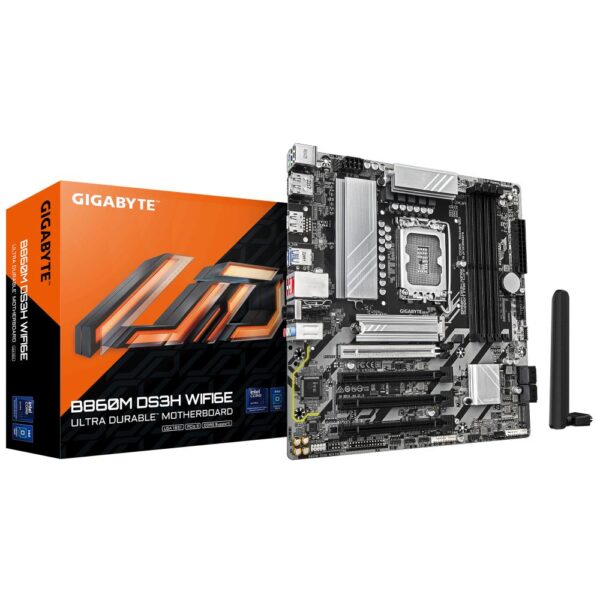 Emaplaat|GIGABYTE|Intel B860 Express|LGA1851|Micro-ATX|Memory DDR5|Memo...