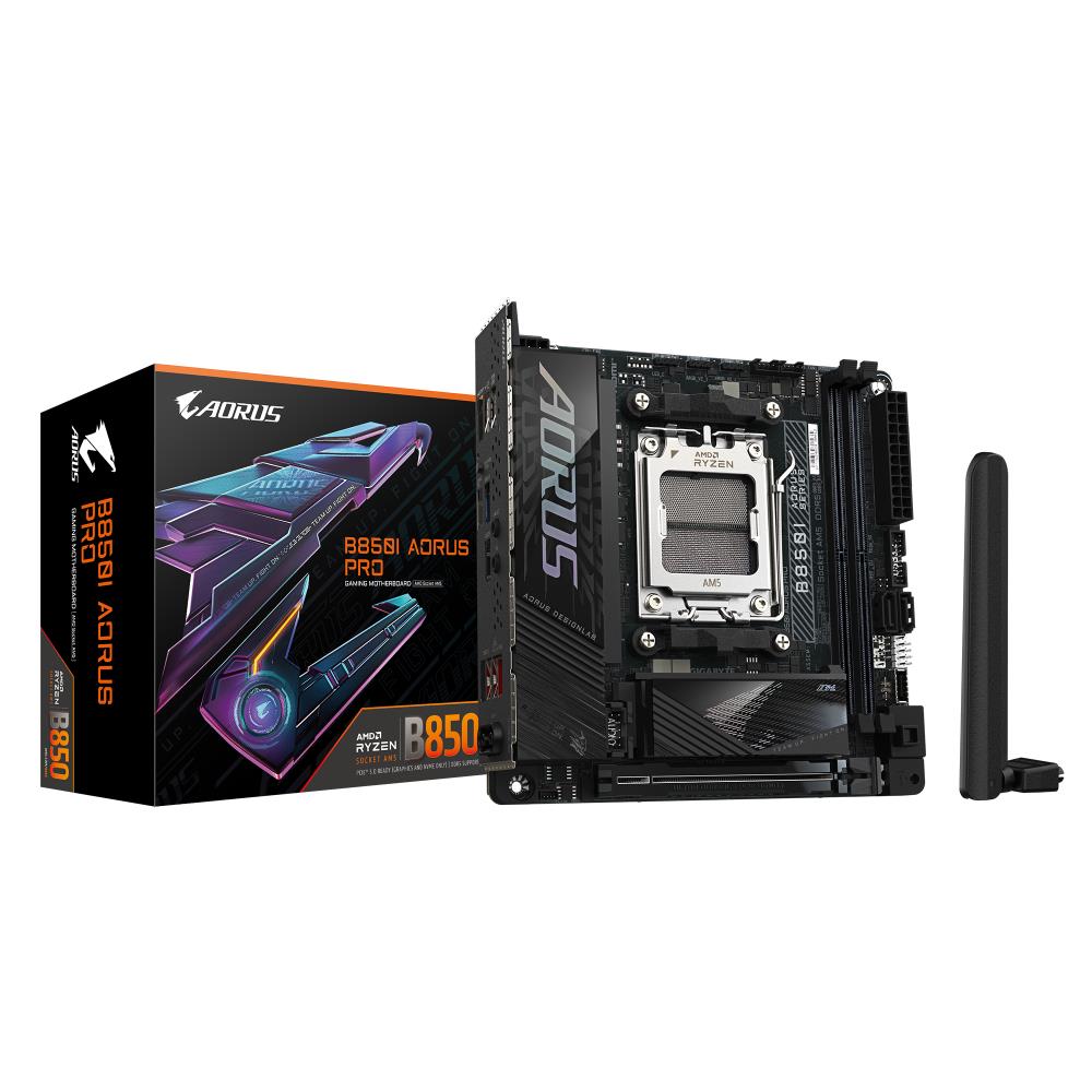 Emaplaat|GIGABYTE|AMD B850|SAM5|Mini-ITX|Memory DDR5|Memory slots 2|1xP&...