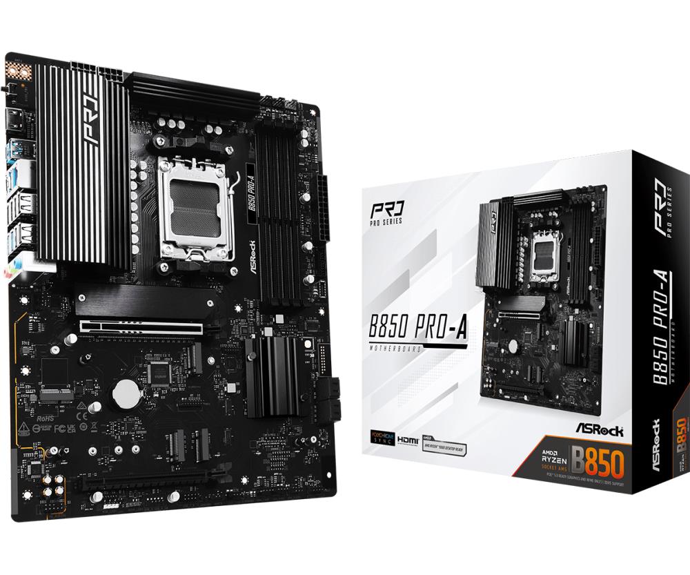 Mainboard|ASROCK|AMD B850|SAM5|ATX|Memory DDR5|Memory slots 4|1xPCI-Expr...