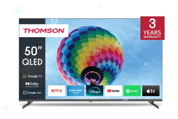 Televiisor|THOMSON|50″|4K/Smart|QLED|3840×2160|Juhtmevaba LAN|Bluet...