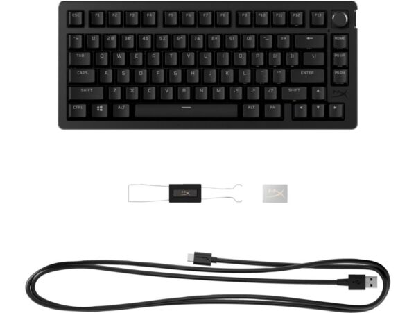 Klaviatuur ALLOY RISE 75 S BLACK/7G7A4AA#ABA HYPERX