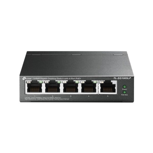 Switch|TP-LINK|Desktop/pedestal|5x10Base-T / 100Base-TX / 1000Base-T|PoE ports 1|TL-SG1005LP