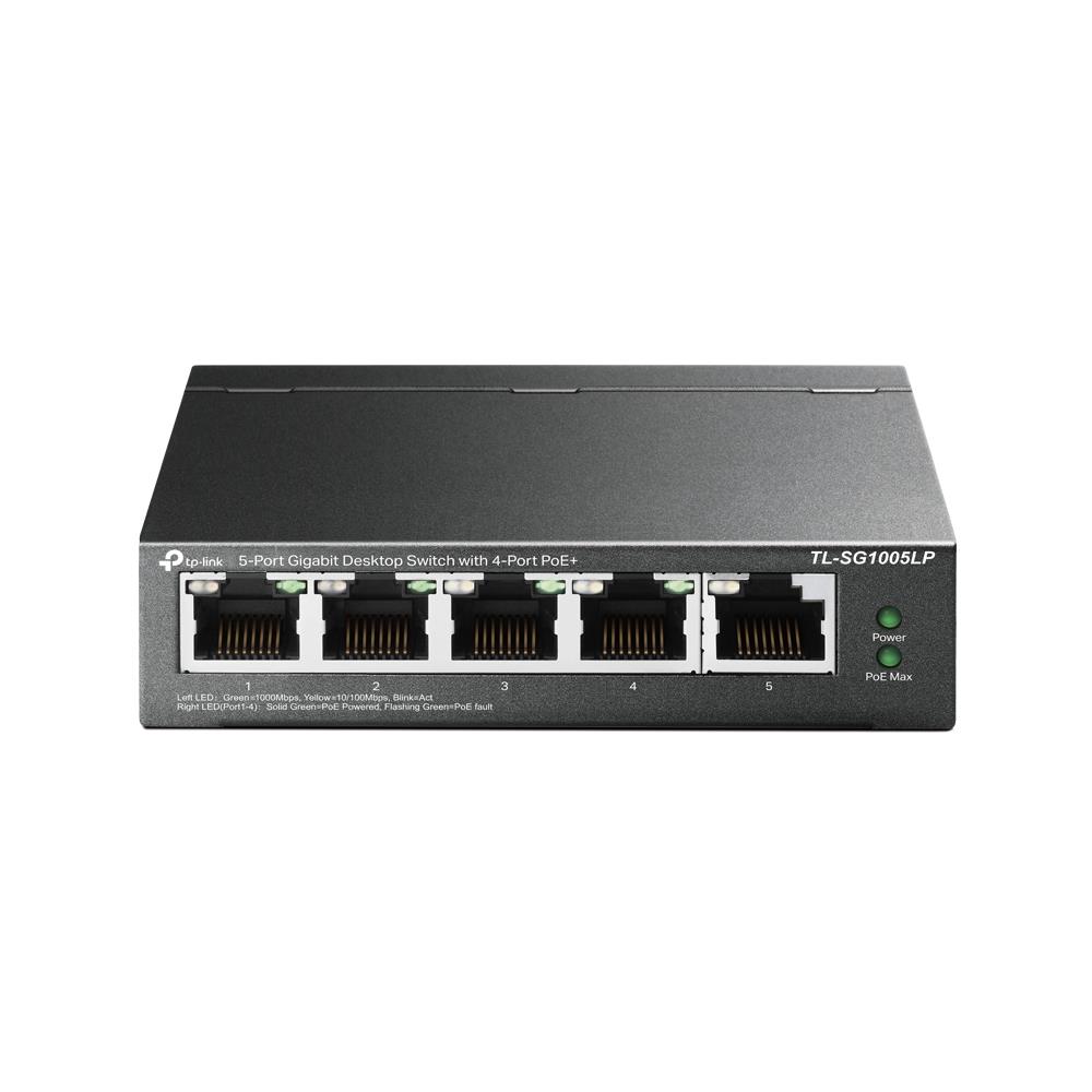 Switch|TP-LINK|Desktop/pedestal|5x10Base-T / 100Base-TX / 1000Base-T|PoE...