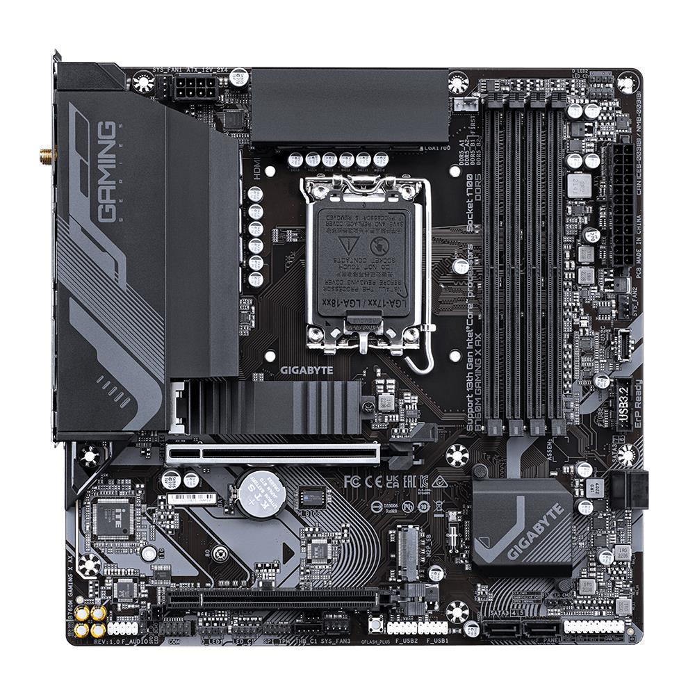 Mainboard|GIGABYTE|Intel B760 Express|LGA1700|Micro-ATX|Memory DDR5|Memo...