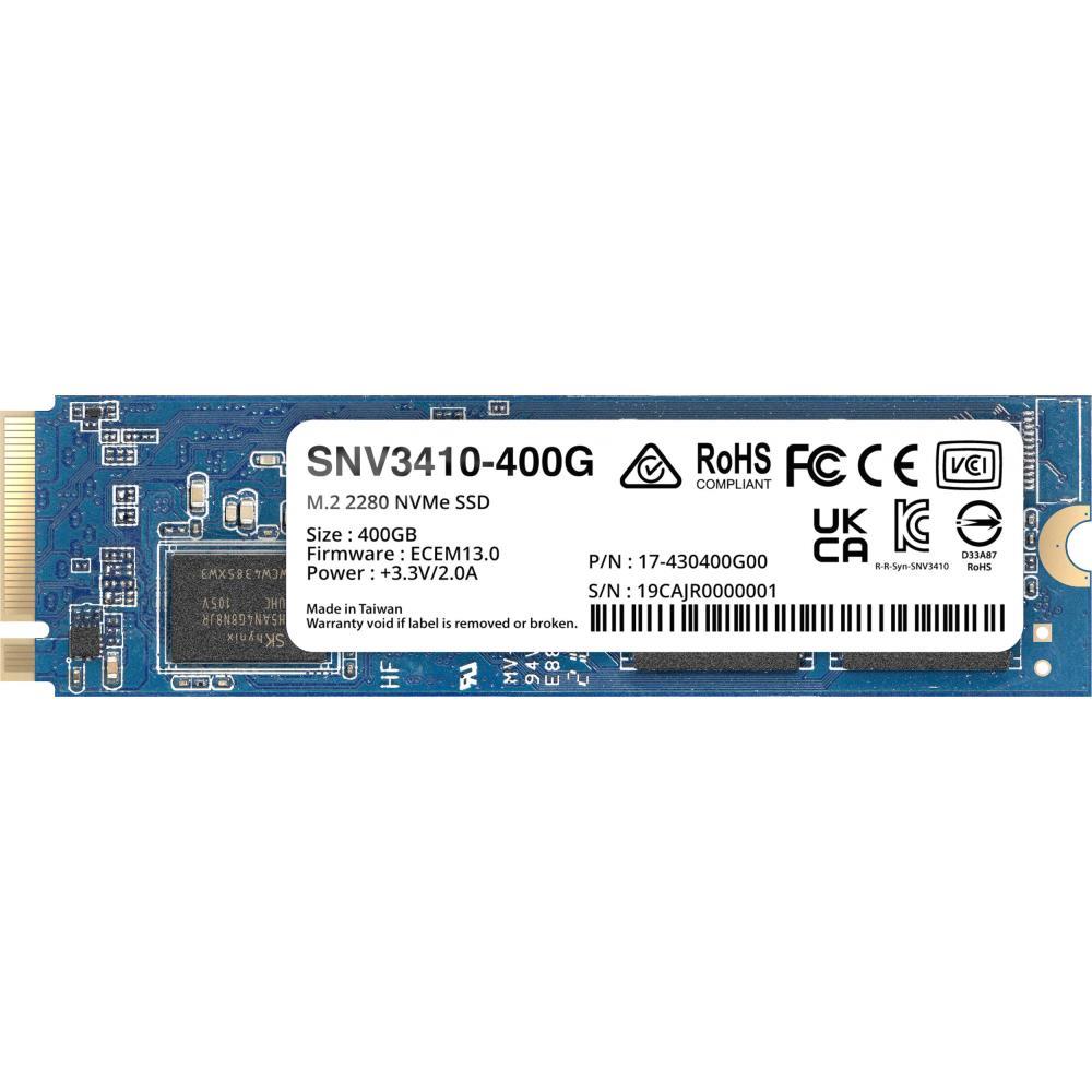 SSD|SYNOLOGY|SNV3400|400GB|M.2|PCIE|NVMe|Write speed 750 MBytes/sec|Read...