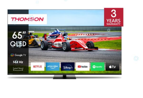Televiisor|THOMSON|65″|4K/Smart|QLED|3840×2160|Juhtmevaba LAN|Bluet...
