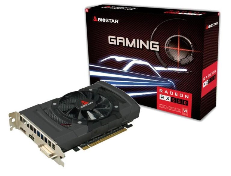 Videokaart|BIOSTAR|AMD Radeon RX 550|4 GB|GDDR5|128 bit|PCIE 3.0 16x|&#8...