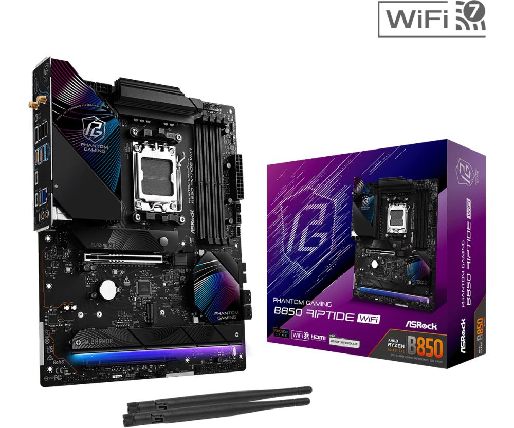 Emaplaat|ASROCK|AMD B850|SAM5|ATX|Memory DDR5|Memory slots 4|1xPCI-Expr&...