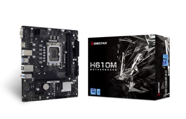 Emaplaat|BIOSTAR|Intel H610|LGA1700|Micro-ATX|Memory DDR4|Memory slots ...