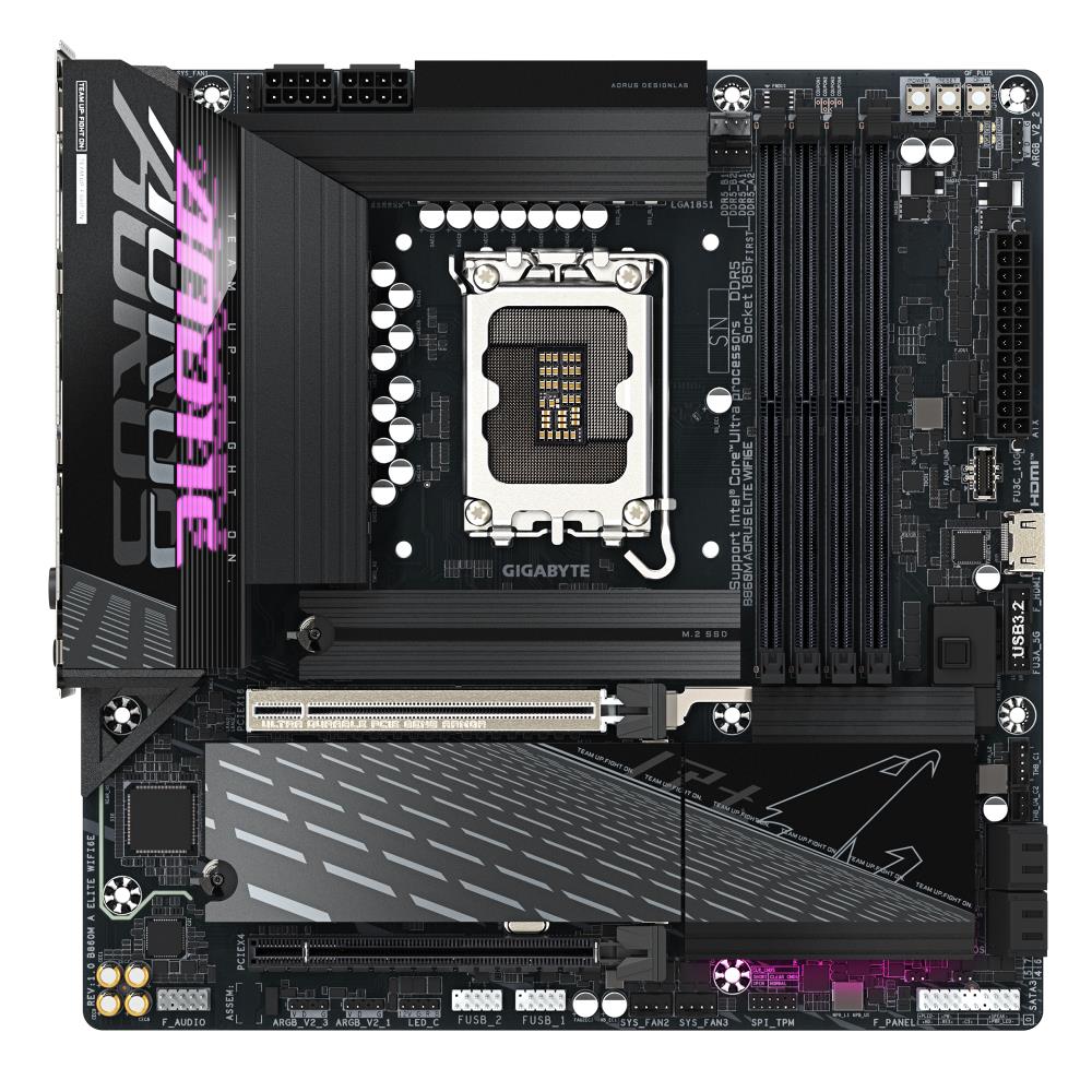 Emaplaat|GIGABYTE|Intel B860 Express|LGA1851|Micro-ATX|Memory DDR5|Memo&...