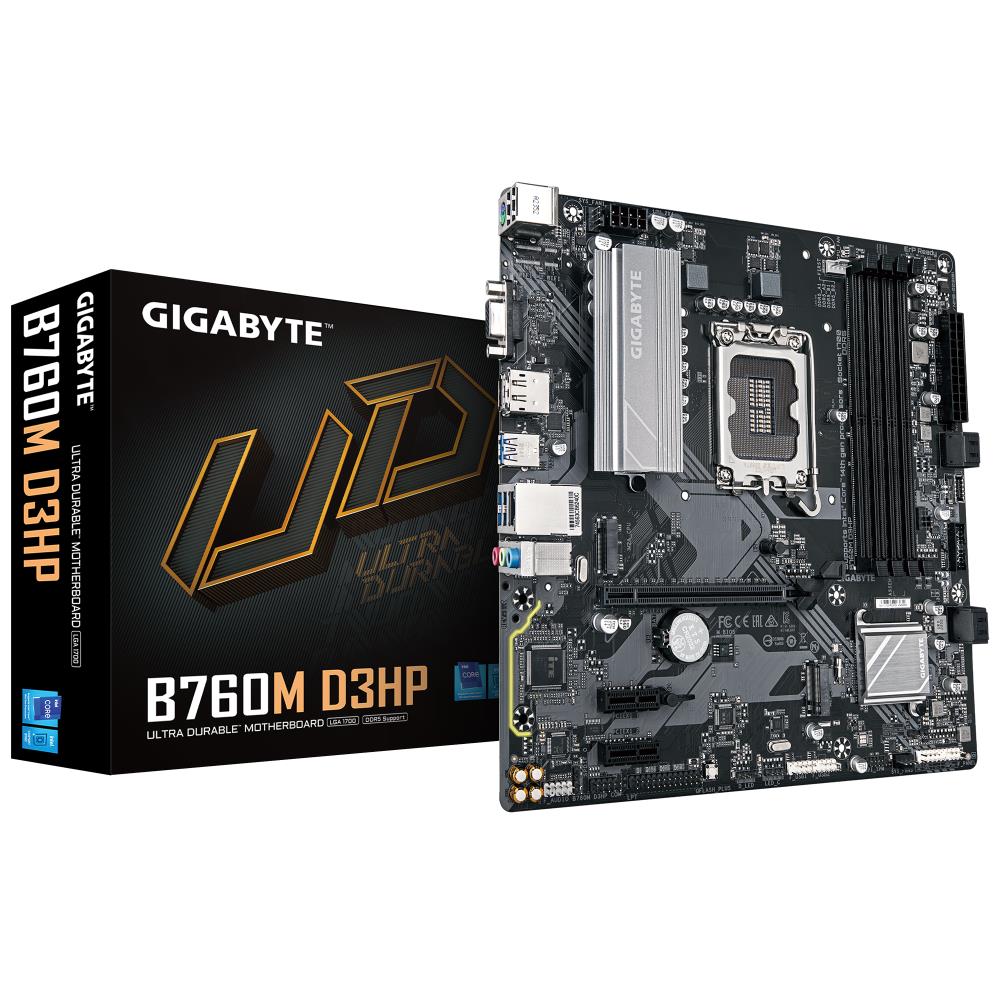 Mainboard|GIGABYTE|Intel B760 Express|LGA1700|Micro-ATX|Memory DDR5|Memo...