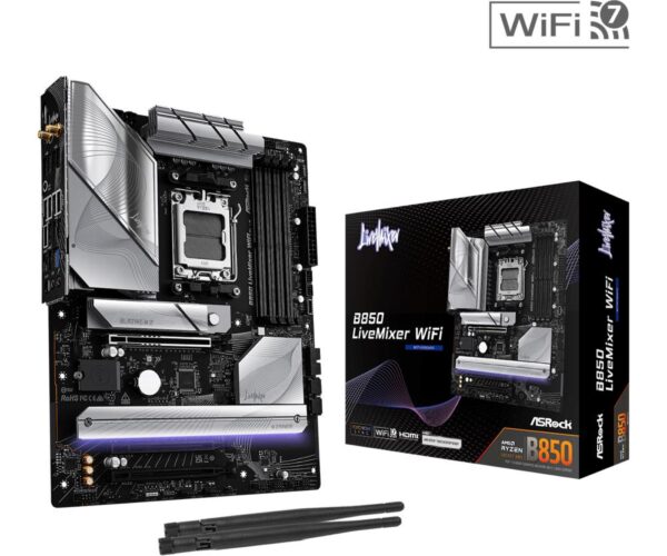 Emaplaat|ASROCK|AMD B850|SAM5|ATX|Memory DDR5|Memory slots 4|2xPCI-Expr...