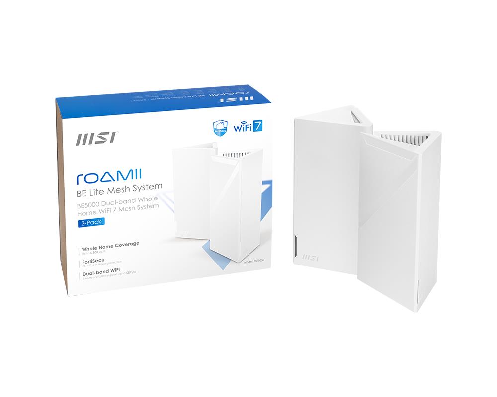 Wireless Router|MSI|2-pack|5000 Mbps|Mesh|Wi-Fi 5|Wi-Fi 6|Wi-Fi 7|IEEE 8...