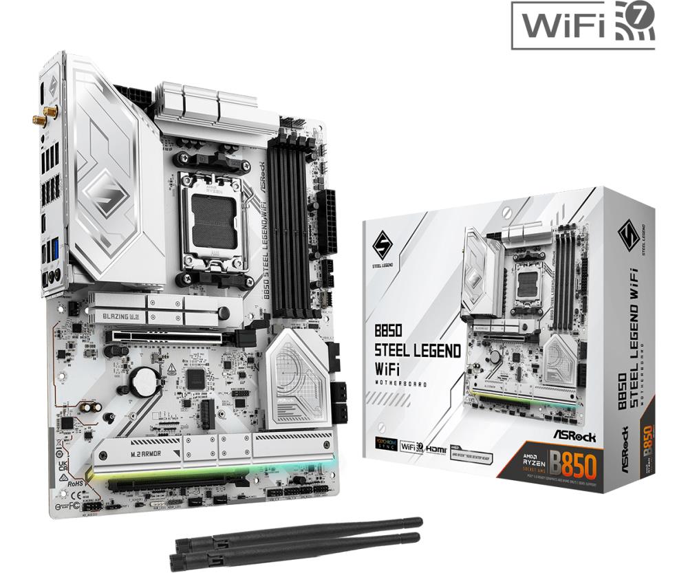 Emaplaat|ASROCK|AMD B850|SAM5|ATX|Memory DDR5|Memory slots 4|1xPCI-Expr&...