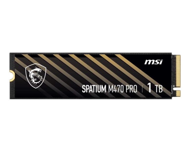 SSD|MSI|SPATIUM M470 PRO|1TB|M.2|PCIe Gen4|NVMe|3D NAND|Write speed 4500...