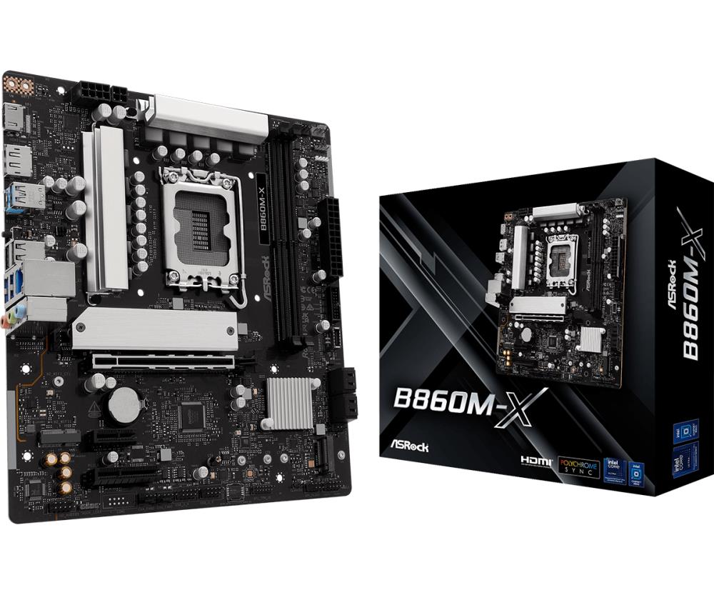 Mainboard|ASROCK|Intel B860 Express|LGA1851|Micro-ATX|Memory DDR5|Memory...