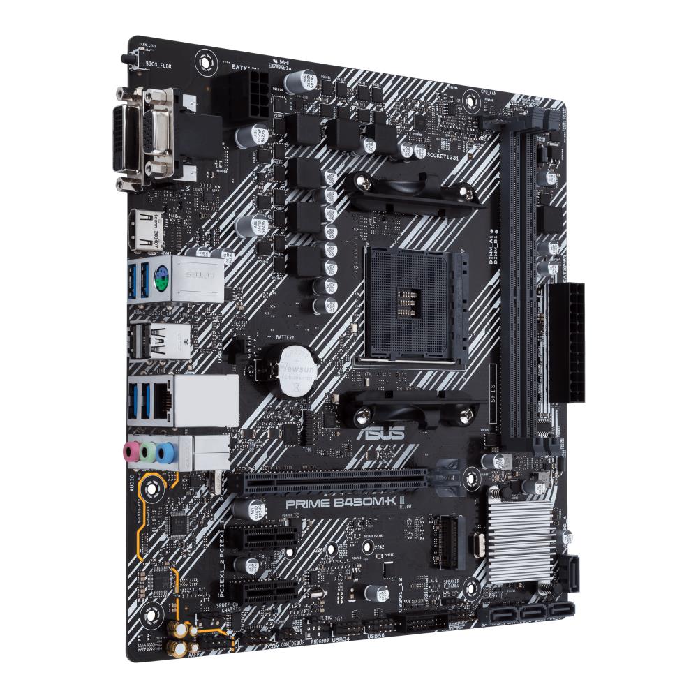 Emaplaat|ASUS|AMD B450|SAM4|MicroATX|2xPCI-Express 2.0 1x|1xPCI-Express&...