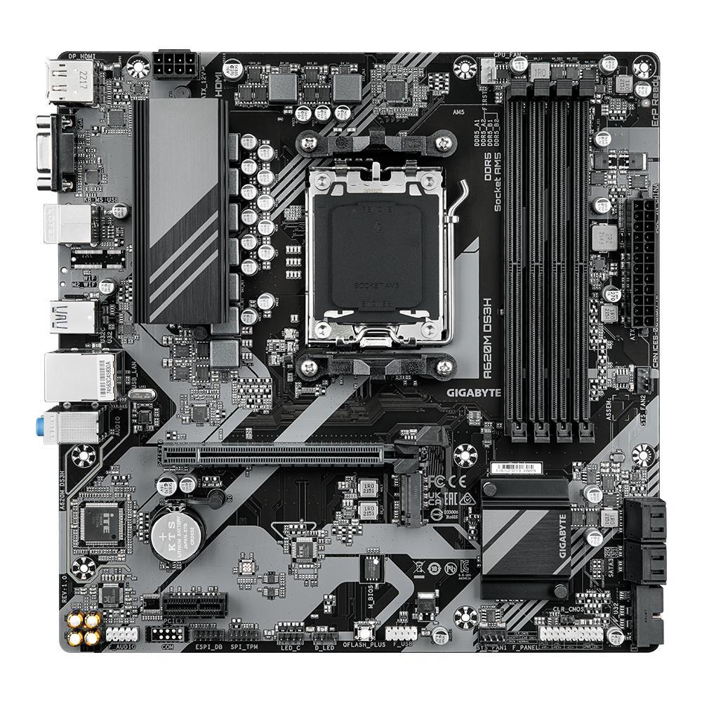 Emaplaat|GIGABYTE|AMD A620|SAM5|Micro-ATX|Memory DDR5|Memory slots 4|1x&...