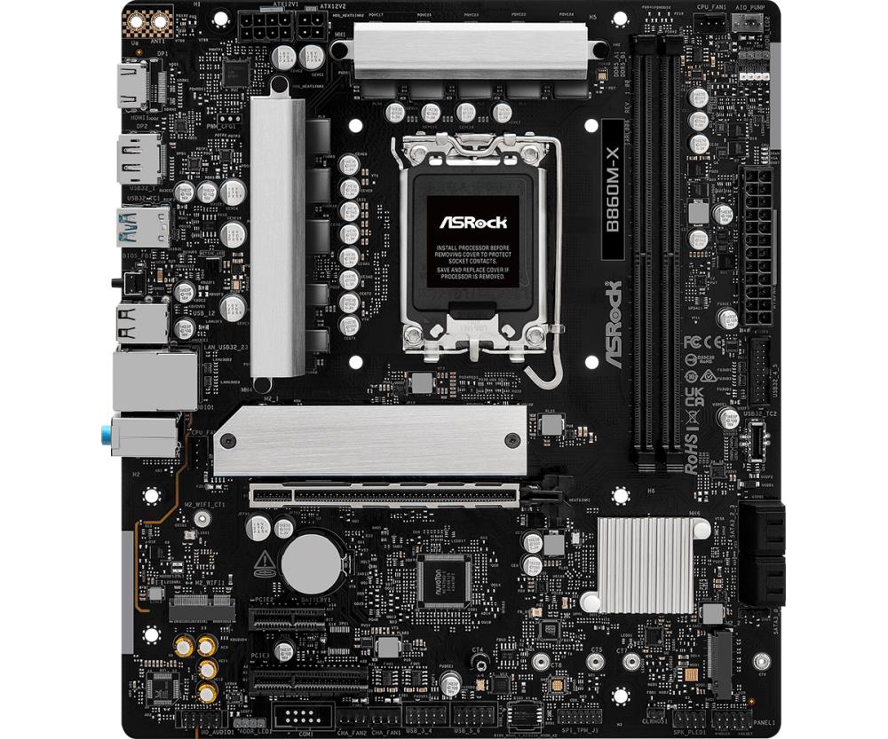 Mainboard|ASROCK|Intel B860 Express|LGA1851|Micro-ATX|Memory DDR5|Memory...