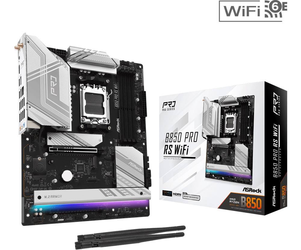Emaplaat|ASROCK|AMD B850|SAM5|ATX|Memory DDR5|Memory slots 4|1xPCI-Expr&...