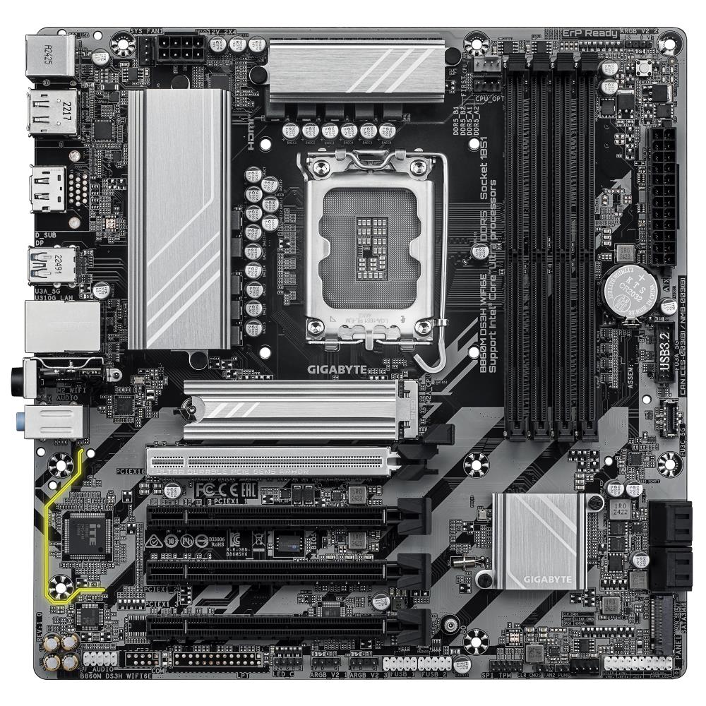 Mainboard|GIGABYTE|Intel B860 Express|LGA1851|Micro-ATX|Memory DDR5|Memo...