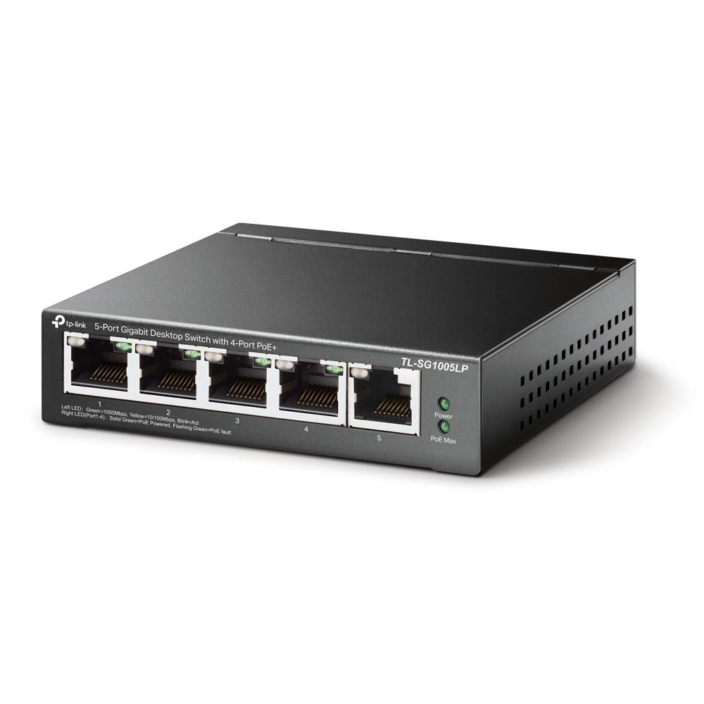 Switch|TP-LINK|Desktop/pedestal|5x10Base-T / 100Base-TX / 1000Base-T|PoE...