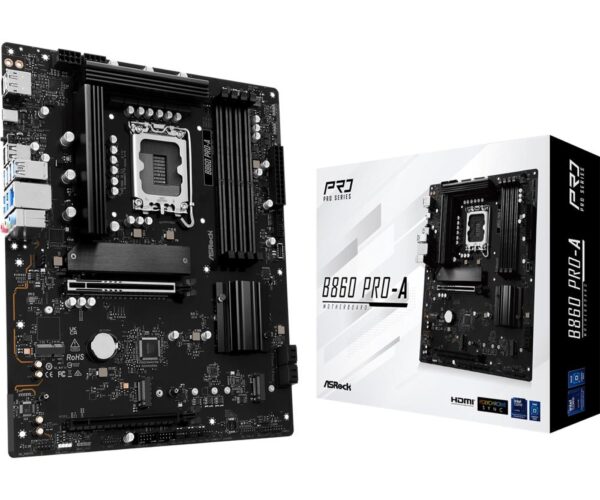 Emaplaat|ASROCK|Intel B860 Express|LGA1851|ATX|Memory DDR5|Memory slots...