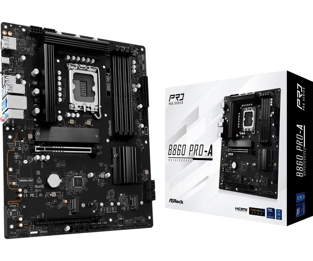 Mainboard|ASROCK|Intel B860 Express|LGA1851|ATX|Memory DDR5|Memory slots...