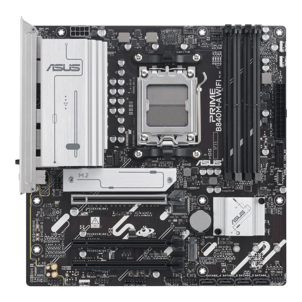 Emaplaat|ASUS|AMD B840|SAM5|Micro-ATX|Memory DDR5|Memory slots 4|2xPCI-&...