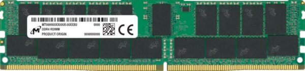 Server Memory Module|MICRON|DDR4|32GB|RDIMM/ECC|3200 MHz|CL 22|1.2 V|MTA18ASF4G72PDZ-3G2T